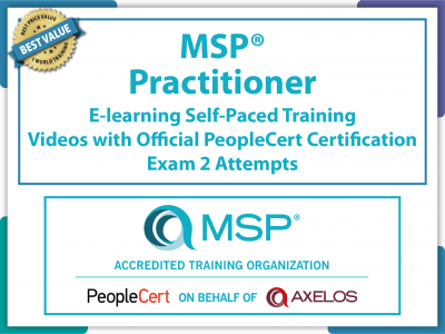 PeopleCert MSP® Practitioner - eLearning and PeopleCert Exam Bundled Offer.