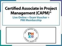 CAPM Live Online + Exam Voucher + PMI Membership