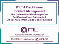 ITIL® 4 Practitioner Incident Management Live Online