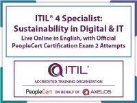 ITIL® 4 Specialist Sustainability in Digital & IT Live Online